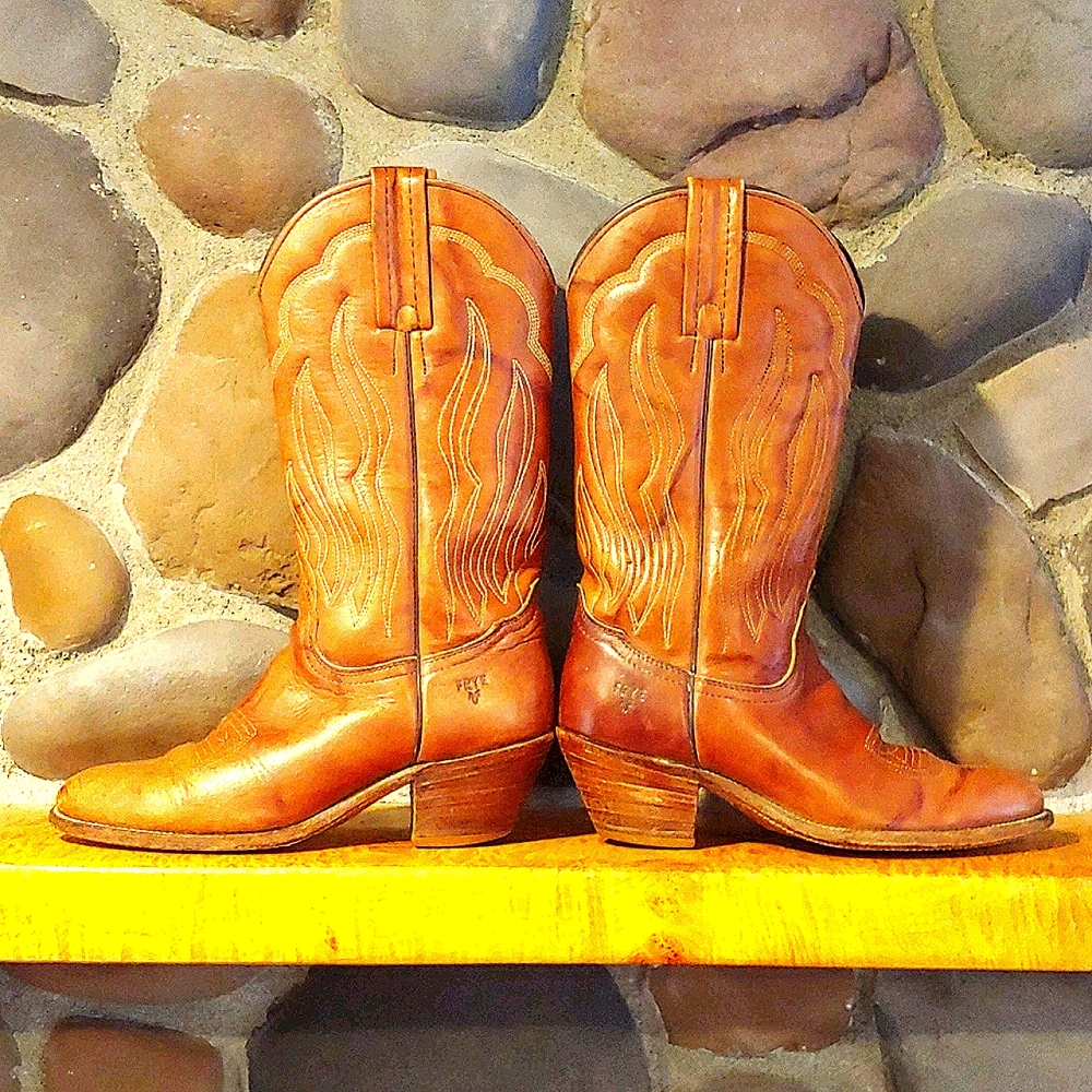 Frye Wiskey Brown Boots Made in U.S.A.